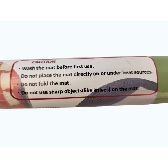 GTJ Silicone Baking Mat Roll Non-Stick Green Oven Microwave & Freezer Safe, 12 f - Picture 5 of 6